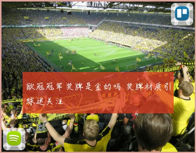 欧冠冠军奖牌是金的吗 奖牌材质引球迷关注