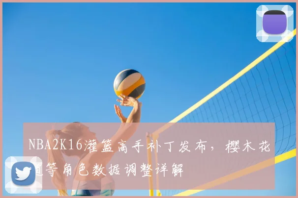 NBA2K16灌篮高手补丁发布，樱木花道等角色数据调整详解